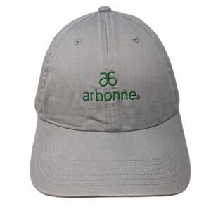 Arbonne Slideback Baseball Cap Gray One Size Adjustable Embroidered Vented Holes